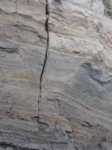cliff face on Whidbey Island