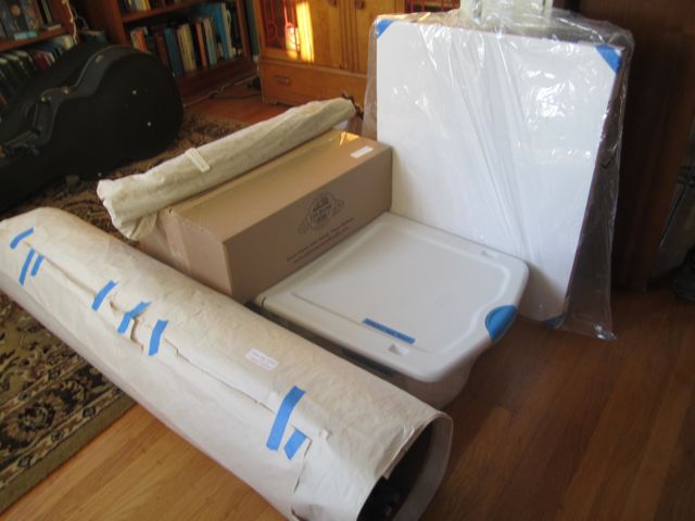 artwork all boxed up and ready to go