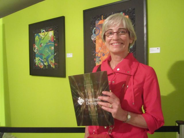 Barb Fox with her work