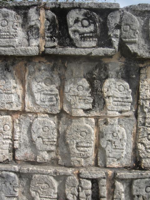 the Tzompantli or Skull Platform