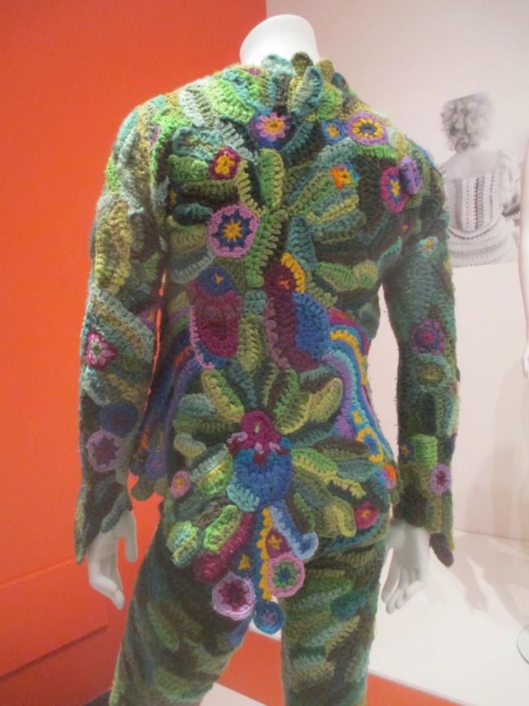 crocheted mens suit by Birgitte Bjerke