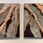Cause and Effect, 2016, diptych 72x18 inches